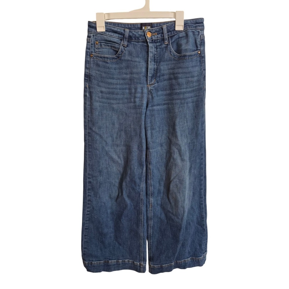 Maeve Anthropologie High Rise Wide Leg Jeans Medium‎ Wash Size 29 Full Length